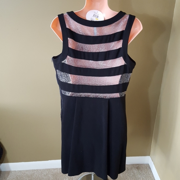 BCBG Lace Inset Dress - Picture 4 of 7